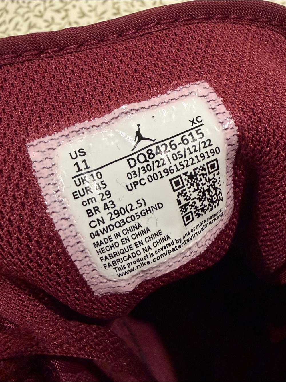 Air Jordan 1 Mid 'Cherrywood Red' - Picture 9 of 9